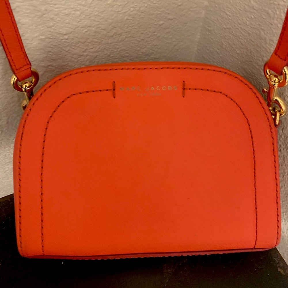 Marc Jacobs Playback Leather Crossbody Bag- Orange